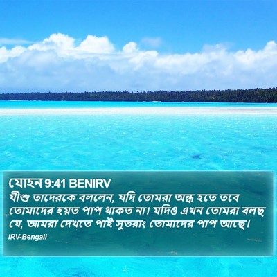 যোহন 9:41 BENIRV Bible Verse Image