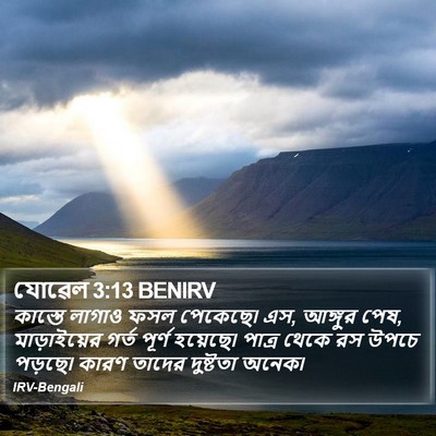 যোৱেল 3:13 BENIRV Bible Verse Image
