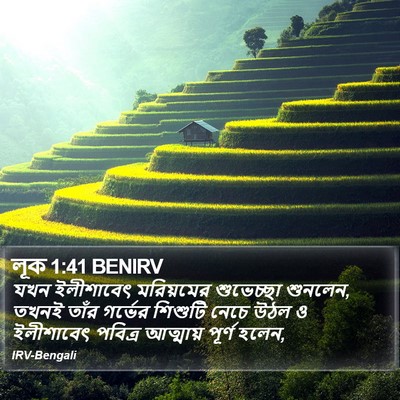 লূক 1:41 BENIRV Bible Verse Image