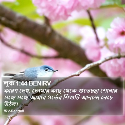 লূক 1:44 BENIRV Bible Verse Image