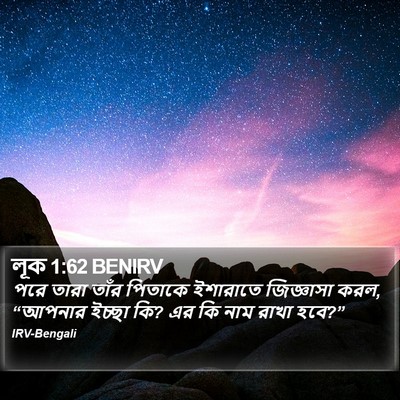 লূক 1:62 BENIRV Bible Verse Image