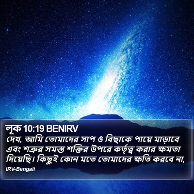 লূক 10:19 BENIRV Bible Verse Image