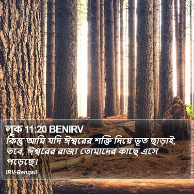 লূক 11:20 BENIRV Bible Verse Image