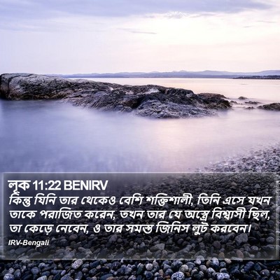 লূক 11:22 BENIRV Bible Verse Image