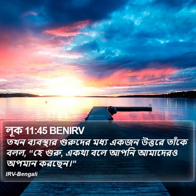 লূক 11:45 BENIRV Bible Verse Image