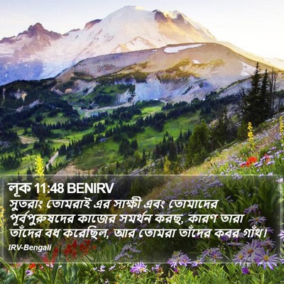লূক 11:48 BENIRV Bible Verse Image