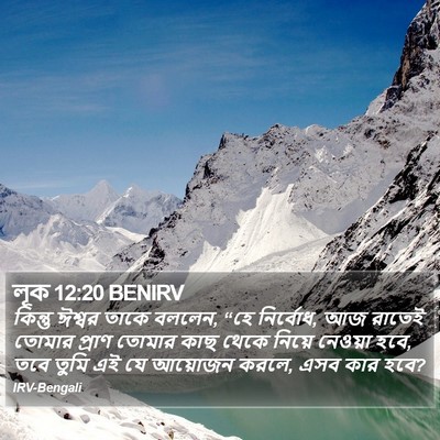 লূক 12:20 BENIRV Bible Verse Image