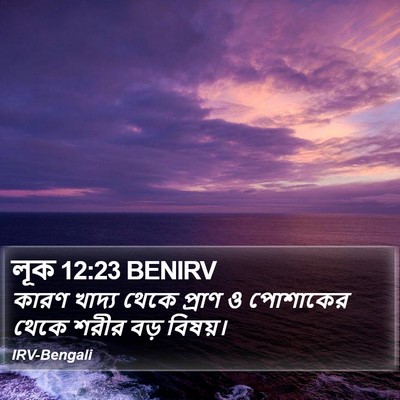 লূক 12:23 BENIRV Bible Verse Image