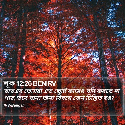 লূক 12:26 BENIRV Bible Verse Image