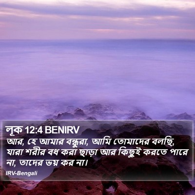 লূক 12:4 BENIRV Bible Verse Image