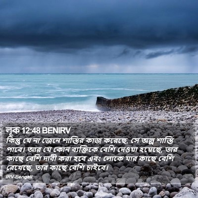 লূক 12:48 BENIRV Bible Verse Image
