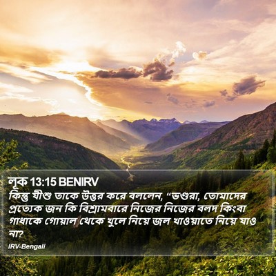 লূক 13:15 BENIRV Bible Verse Image