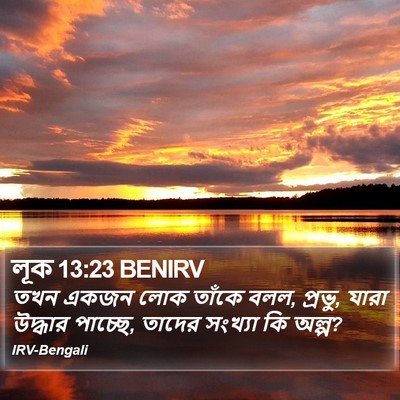 লূক 13:23 BENIRV Bible Verse Image