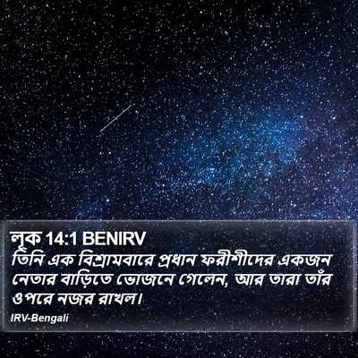 লূক 14:1 BENIRV Bible Verse Image