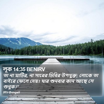 লূক 14:35 BENIRV Bible Verse Image