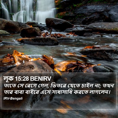 লূক 15:28 BENIRV Bible Verse Image