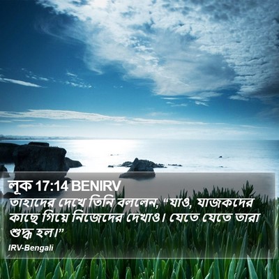 লূক 17:14 BENIRV Bible Verse Image