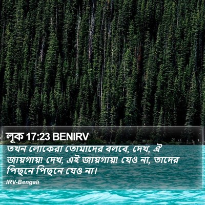 লূক 17:23 BENIRV Bible Verse Image