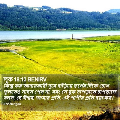 লূক 18:13 BENIRV Bible Verse Image