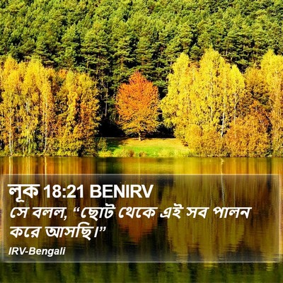 লূক 18:21 BENIRV Bible Verse Image