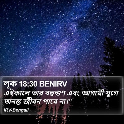 লূক 18:30 BENIRV Bible Verse Image