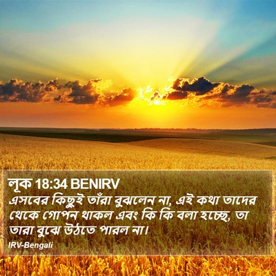 লূক 18:34 BENIRV Bible Verse Image