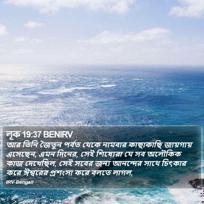 লূক 19:37 BENIRV Bible Verse Image