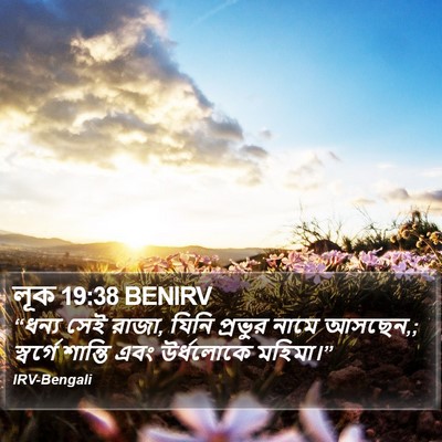 লূক 19:38 BENIRV Bible Verse Image