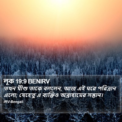 লূক 19:9 BENIRV Bible Verse Image