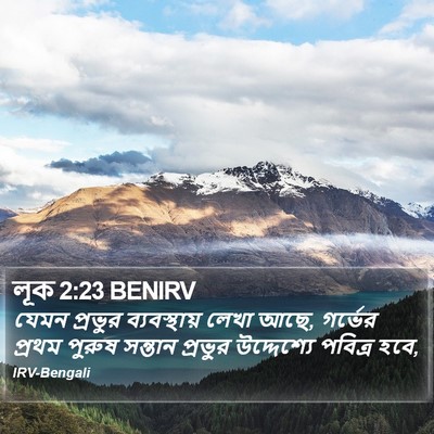 লূক 2:23 BENIRV Bible Verse Image