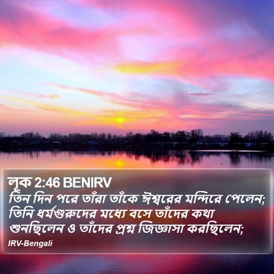 লূক 2:46 BENIRV Bible Verse Image