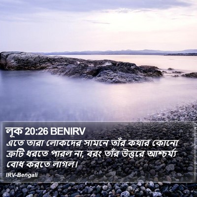লূক 20:26 BENIRV Bible Verse Image
