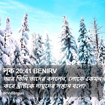 লূক 20:41 BENIRV Bible Verse Image