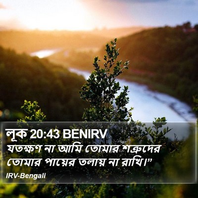 লূক 20:43 BENIRV Bible Verse Image