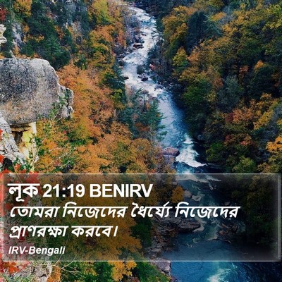 লূক 21:19 BENIRV Bible Verse Image