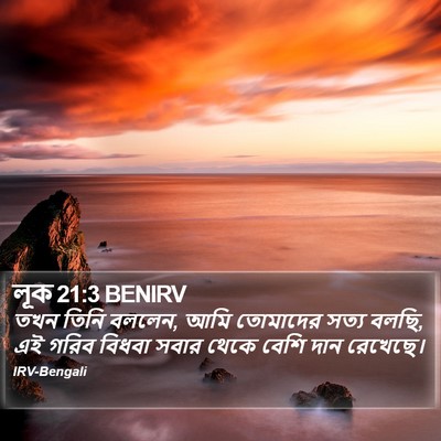লূক 21:3 BENIRV Bible Verse Image