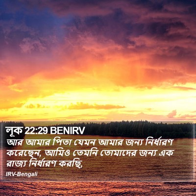 লূক 22:29 BENIRV Bible Verse Image