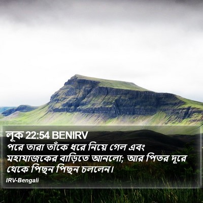 লূক 22:54 BENIRV Bible Verse Image