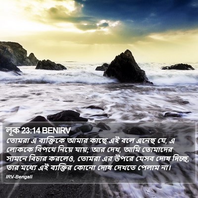 লূক 23:14 BENIRV Bible Verse Image