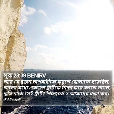 লূক 23:39 BENIRV Bible Verse Image