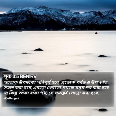 লূক 3:5 BENIRV Bible Verse Image