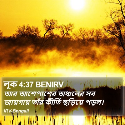 লূক 4:37 BENIRV Bible Verse Image