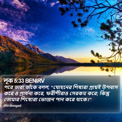লূক 5:33 BENIRV Bible Verse Image