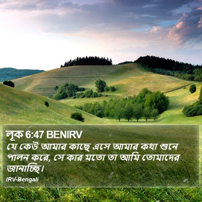 লূক 6:47 BENIRV Bible Verse Image