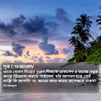 লূক 7:19 BENIRV Bible Verse Image