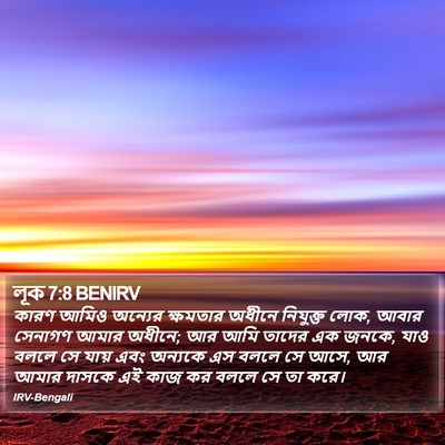 লূক 7:8 BENIRV Bible Verse Image