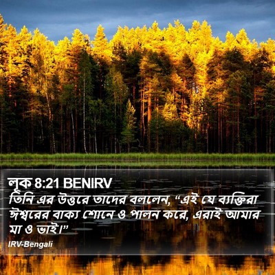 লূক 8:21 BENIRV Bible Verse Image