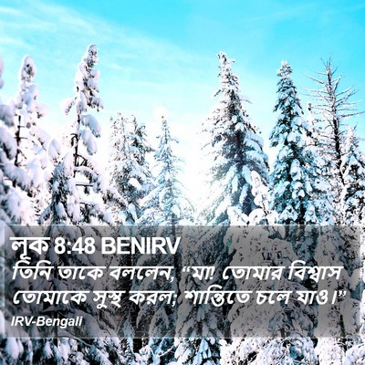 লূক 8:48 BENIRV Bible Verse Image