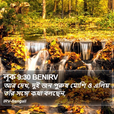 লূক 9:30 BENIRV Bible Verse Image