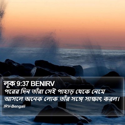 লূক 9:37 BENIRV Bible Verse Image